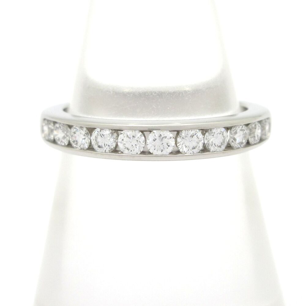 Tiffany & Co. Half Circle Diamond Ring Pt950 Diamond